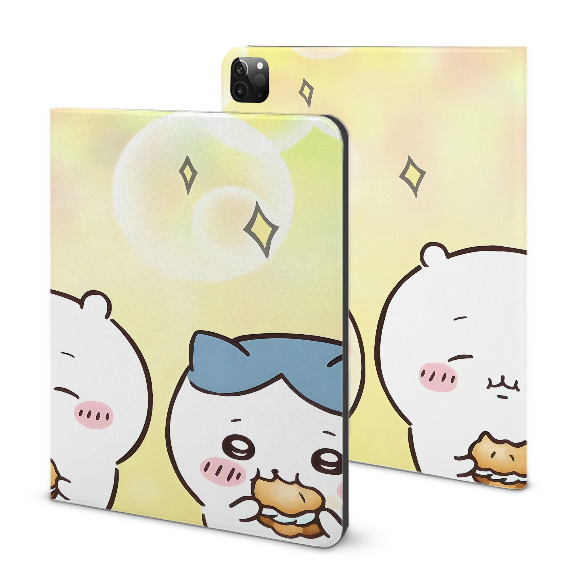 （画像用） ちいかわ Chii-kawa IPadケース ペンホルダー付き ブックスタイルデザイン